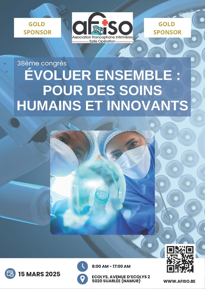 Le samedi 15 mars 2025, l'AFISO organise son 38ème congrès à Ecolys (Namur)