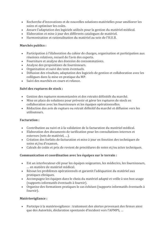 L'Hôpital Erasme (HUB) recherche un infirmier référent du matériel médical (H/F/X)